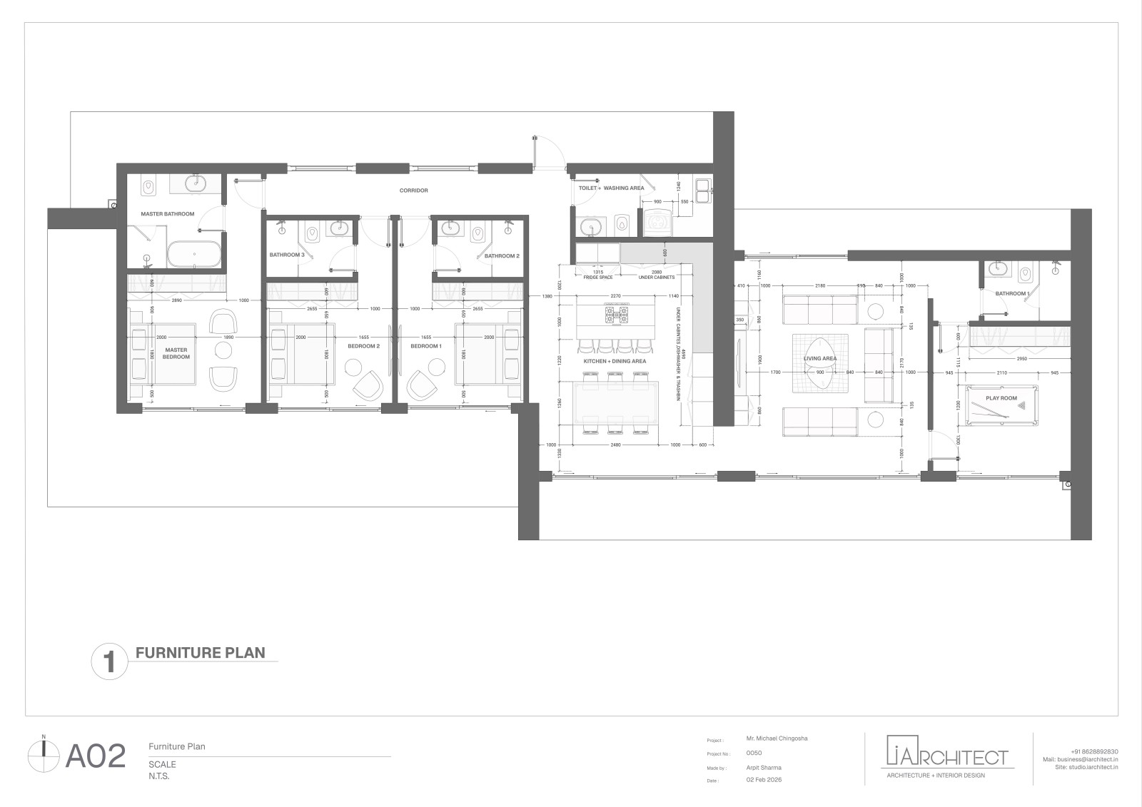 Final refined floor plan with annotations